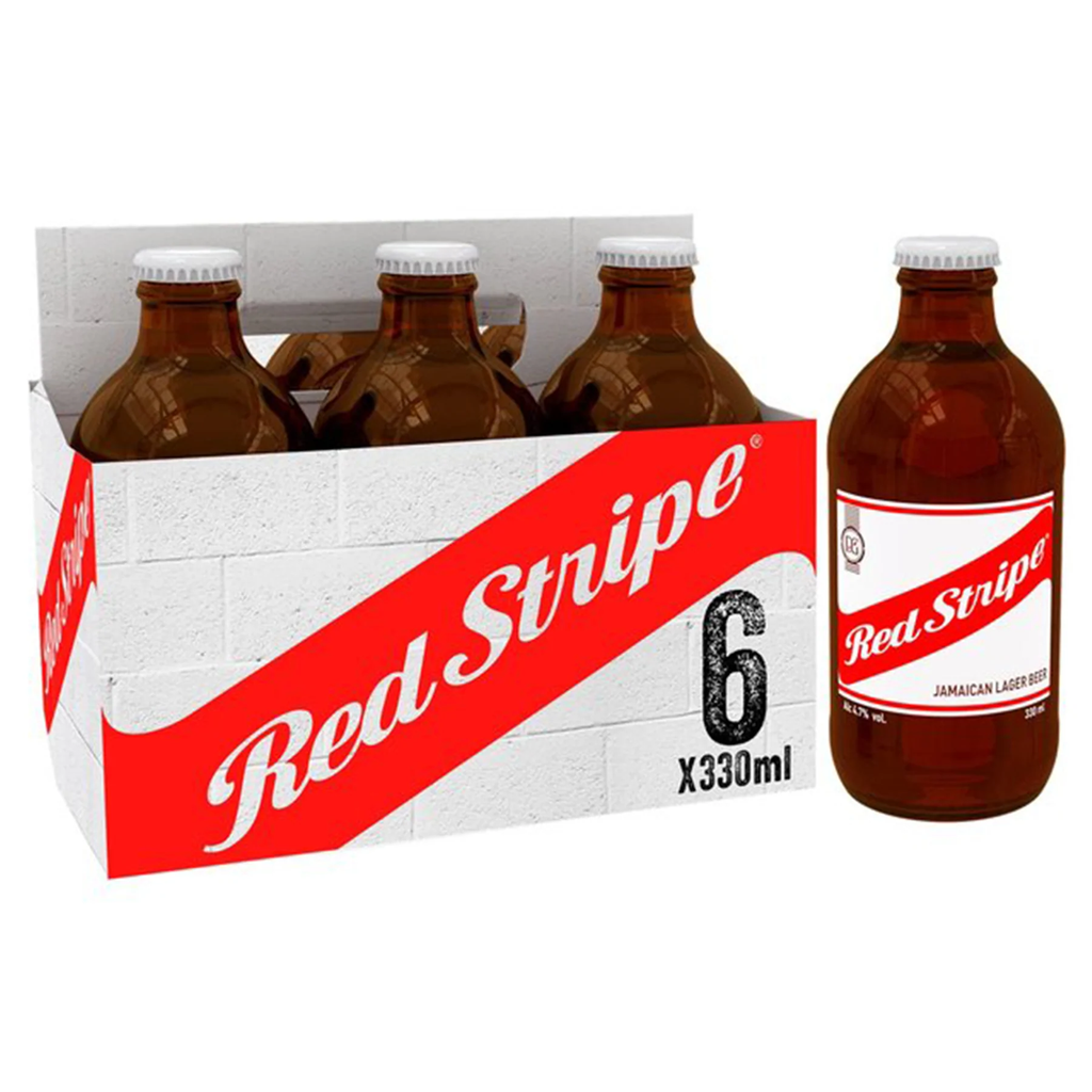 Red Stripe Beer 330ml, 6ct - GroceriesToGo Aruba | Convenient Online Grocery Delivery Services