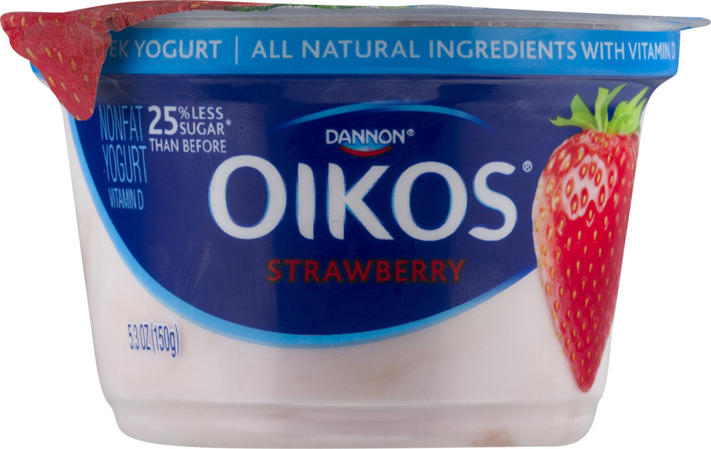 Dannon Oikos All Natural Greek Yogurt-Strawberry 5.30oz - GroceriesToGo Aruba | Convenient Online Grocery Delivery Services