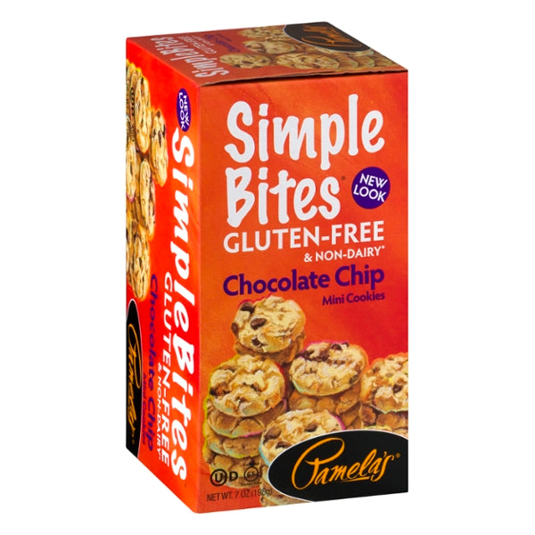 Pamela'S Simple Bites Gluten-Free & Non-Dairy Chocolate Chip Mini Cookies - GroceriesToGo Aruba | Convenient Online Grocery Delivery Services