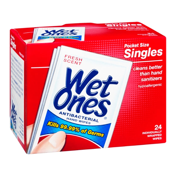 Wet Ones Antibacterial Hand Wipes Singles - 24ct - GroceriesToGo Aruba | Convenient Online Grocery Delivery Services