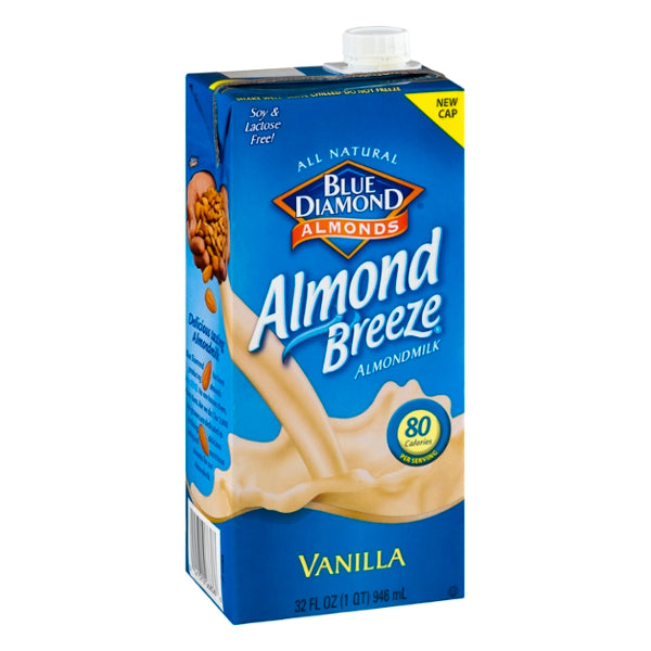 Blue Diamond Almonds Almond Breeze Almondmilk Vanilla 32oz - GroceriesToGo Aruba | Convenient Online Grocery Delivery Services