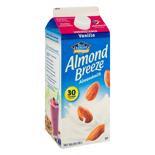 Blue Diamond Almonds Almond Breeze Almondmilk Vanilla 64oz - GroceriesToGo Aruba | Convenient Online Grocery Delivery Services