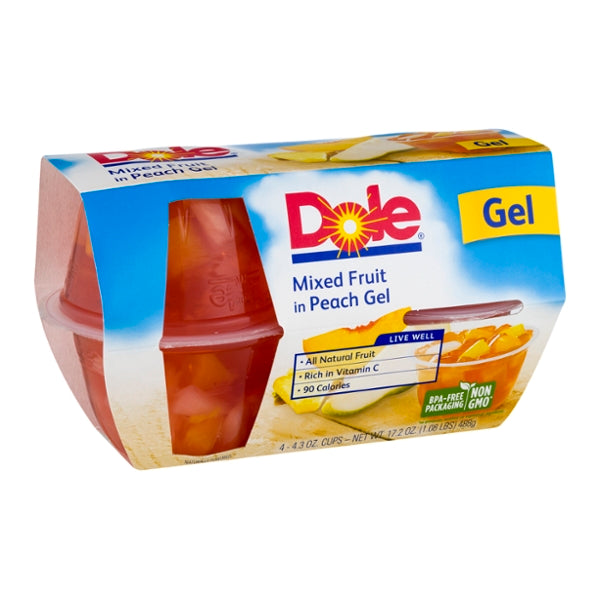 Dole Mixed Fruit In Peach Gel - 4ct - GroceriesToGo Aruba | Convenient Online Grocery Delivery Services