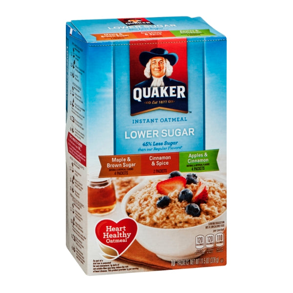 Quaker Instant Oatmeal Lower Sugar Variety Pack - - GroceriesToGo Aruba | Convenient Online Grocery Delivery Services