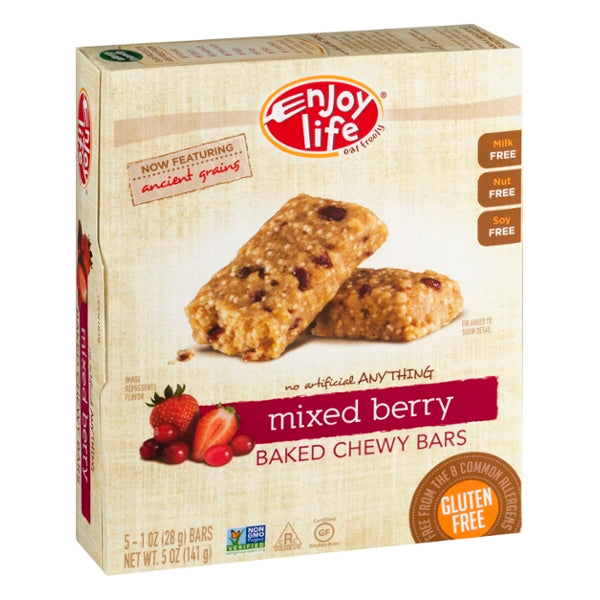 Enjoy Life Baked Chewy Bars Mixed Berry - 5ct - GroceriesToGo Aruba | Convenient Online Grocery Delivery Services