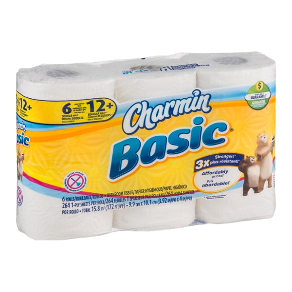 Charmin Basic Bathroom Tissue - 6ct - GroceriesToGo Aruba | Convenient Online Grocery Delivery Services