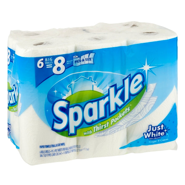Sparkle Paper Towels Pick-A-Size With Thirst Pockets - GroceriesToGo Aruba | Convenient Online Grocery Delivery Services