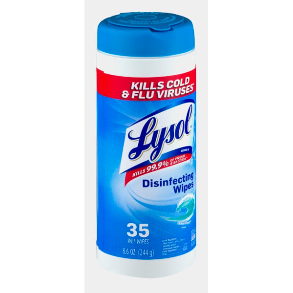 Lysol Disinfecting Wipes Ocean Fresh Scent - 35ct - GroceriesToGo Aruba | Convenient Online Grocery Delivery Services