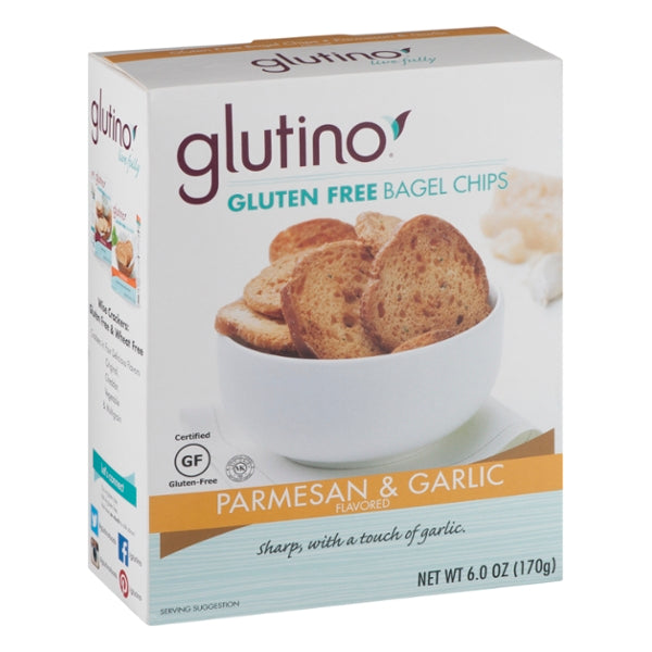 Glutino Gluten Free Bagel Chips Parmesan & Garlic - GroceriesToGo Aruba | Convenient Online Grocery Delivery Services