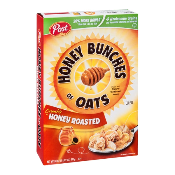 Post Honey Bunches Of Oats Crunchy Honey Roasted Cereal - GroceriesToGo Aruba | Convenient Online Grocery Delivery Services