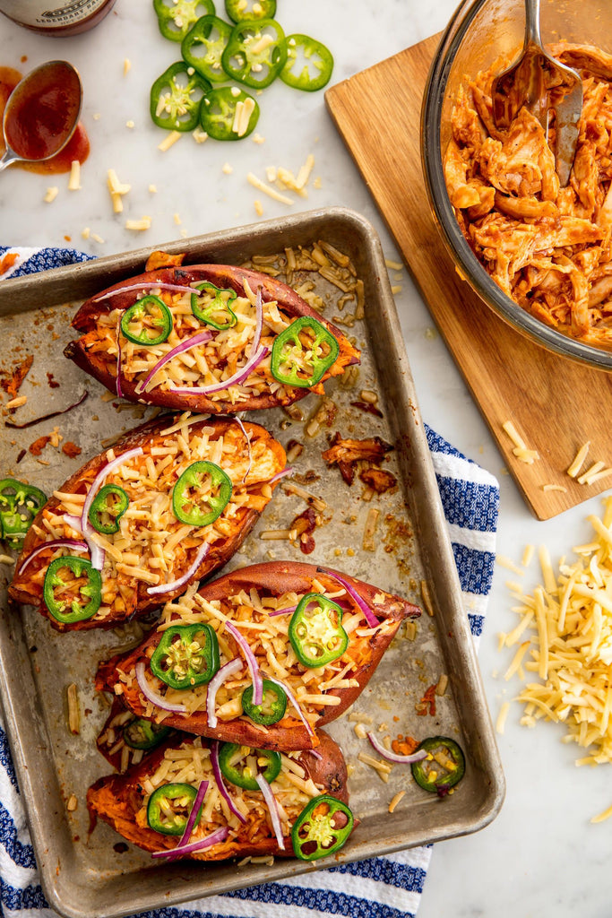 BBQ Chicken Twice Baked Potatoes