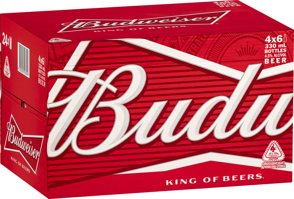 Budweiser Beer (Bottle) 12oz, 24pk - GroceriesToGo Aruba | Convenient Online Grocery Delivery Services