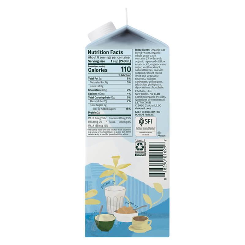 Chobani Oat Milk - Vanilla - GroceriesToGo Aruba | Convenient Online Grocery Delivery Services