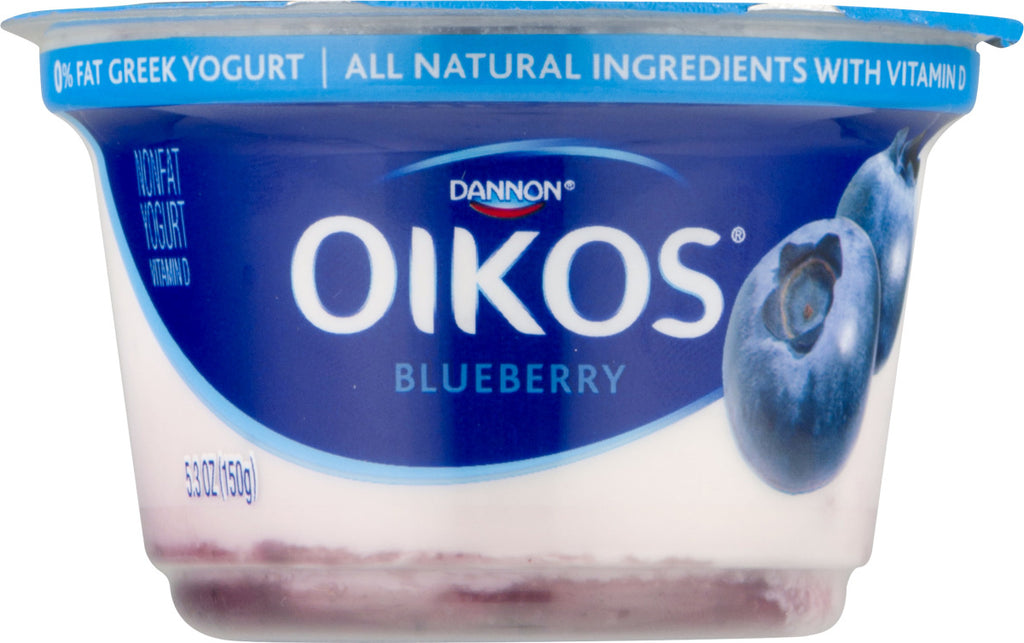 Dannon Oikos All Natural Greek Yogurt-Blueberry 5.30oz - GroceriesToGo Aruba | Convenient Online Grocery Delivery Services