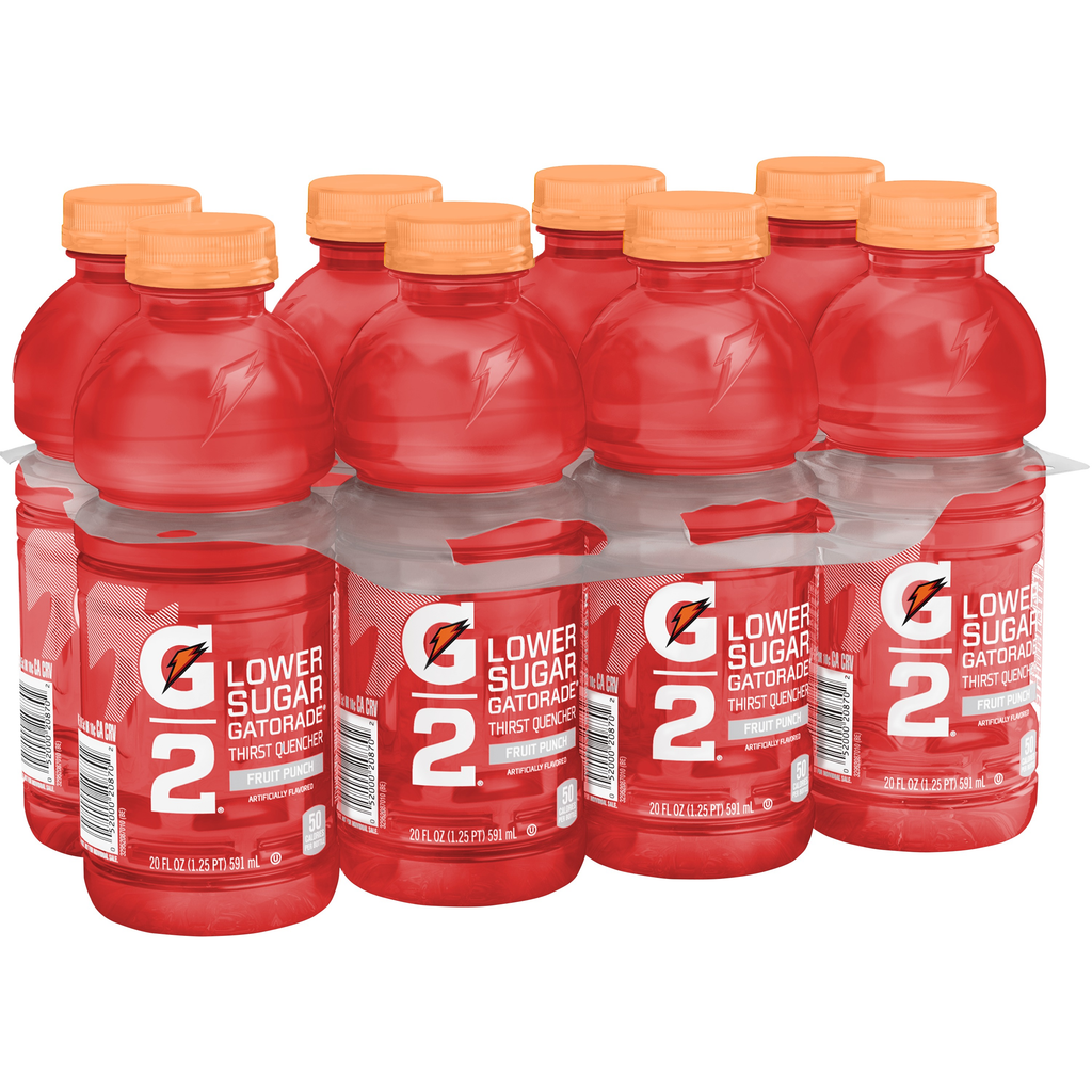 Gatorade G2 Series Low Calorie Fruit Punch 20oz, 8ct - GroceriesToGo Aruba | Convenient Online Grocery Delivery Services