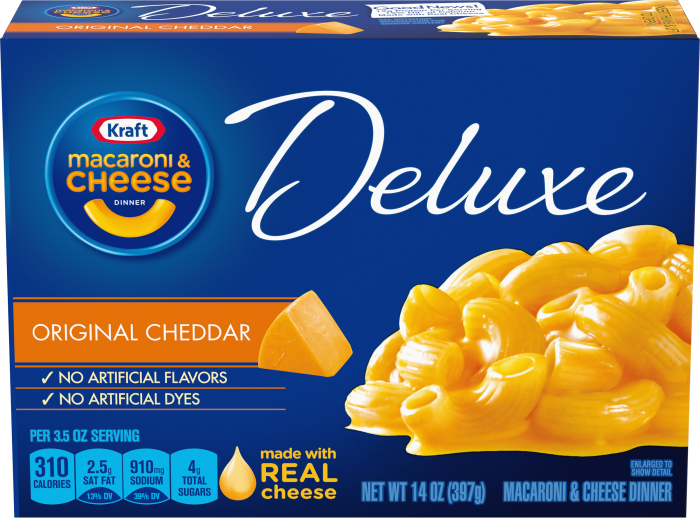 Kraft Deluxe Macaroni & Cheese Original Cheddar 14oz - GroceriesToGo Aruba | Convenient Online Grocery Delivery Services
