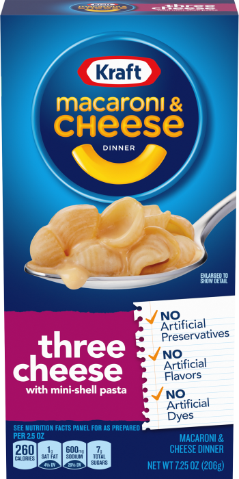 Kraft Macaroni & Cheese Three Cheese 7oz - GroceriesToGo Aruba | Convenient Online Grocery Delivery Services