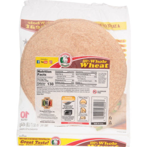 La Banderita Soft Taco Tortillas Whole Wheat - 8ct - GroceriesToGo Aruba | Convenient Online Grocery Delivery Services