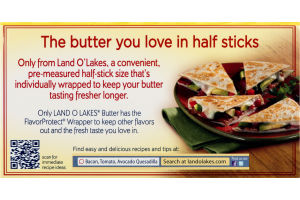 Land O'Lakes Butter Sweet Cream Salted Half Sticks 8oz - GroceriesToGo Aruba | Convenient Online Grocery Delivery Services