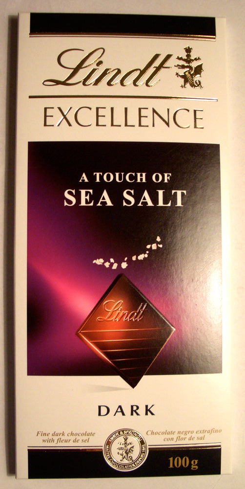 Lindt Excellence Touch Of Sea Salt Dark Chocolate - GroceriesToGo Aruba | Convenient Online Grocery Delivery Services