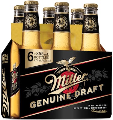 Miller Genuine Draft 12oz, 6pk - GroceriesToGo Aruba | Convenient Online Grocery Delivery Services
