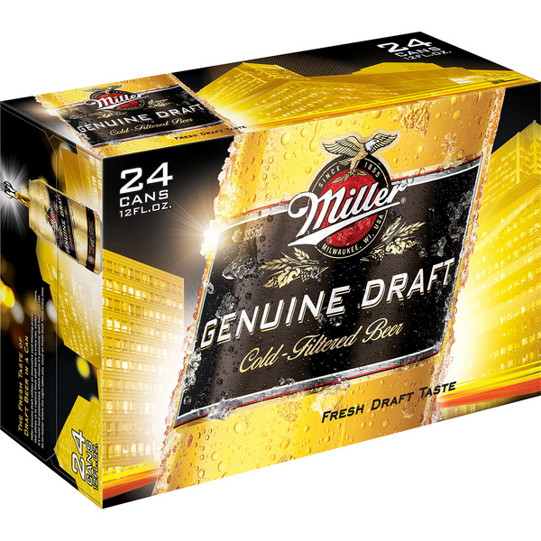 Miller Genuine Draft Beer 12oz, 24pk - GroceriesToGo Aruba | Convenient Online Grocery Delivery Services