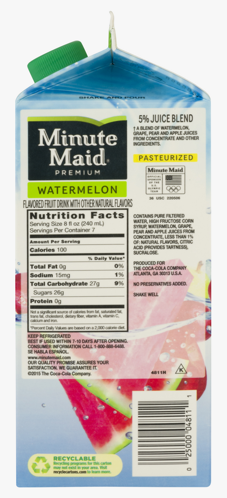 Minute Maid Premium Fruit Drink Watermelon 59oz - GroceriesToGo Aruba | Convenient Online Grocery Delivery Services