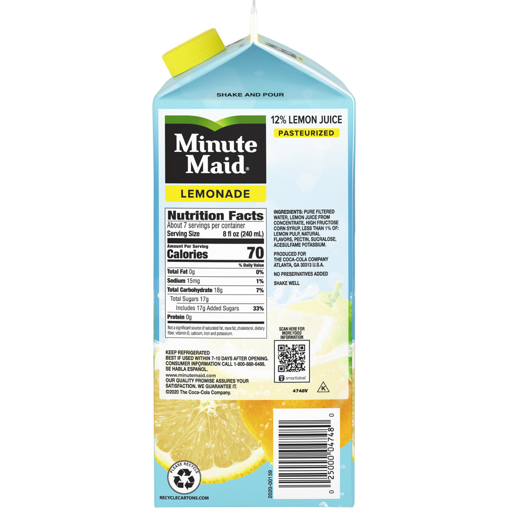 Minute Maid Premium Lemonade 59oz - GroceriesToGo Aruba | Convenient Online Grocery Delivery Services