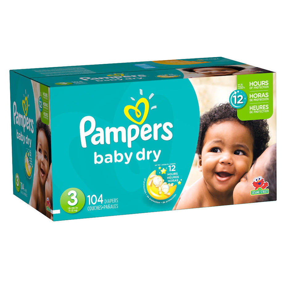 COUCHES PAMPERS BABY DRY 