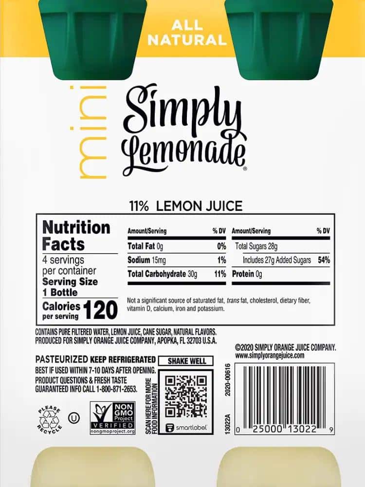 Simoly Lemonade Simply Lemonade 89oz | Convenient Online Grocery Delivery Services ...