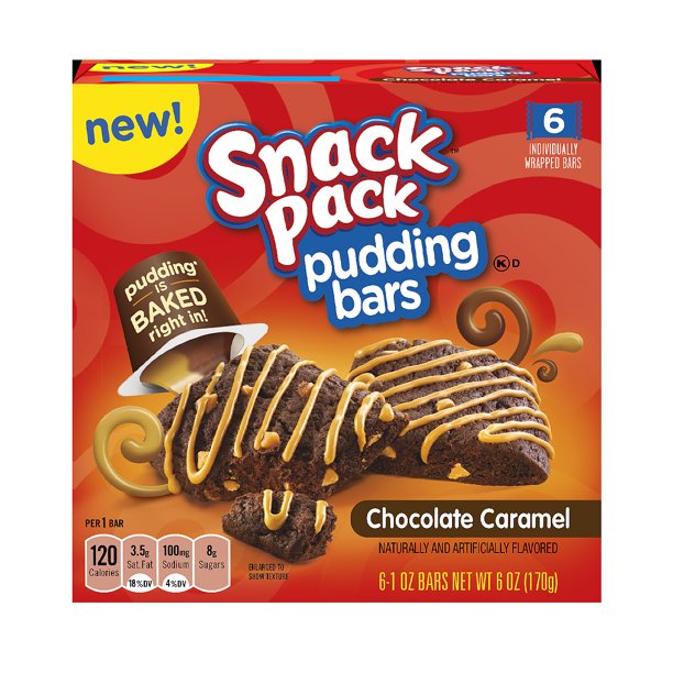 Snack Pack Pudding Bars Chocolate Caramel - 6ct - GroceriesToGo Aruba | Convenient Online Grocery Delivery Services