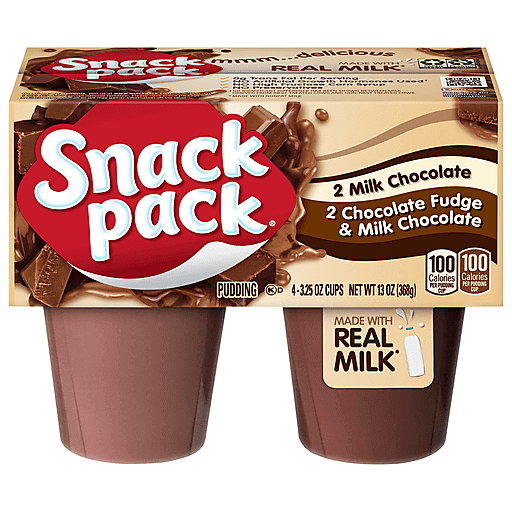 Snack Pack Pudding Bars Chocolate Fudge - 6ct - GroceriesToGo Aruba | Convenient Online Grocery Delivery Services