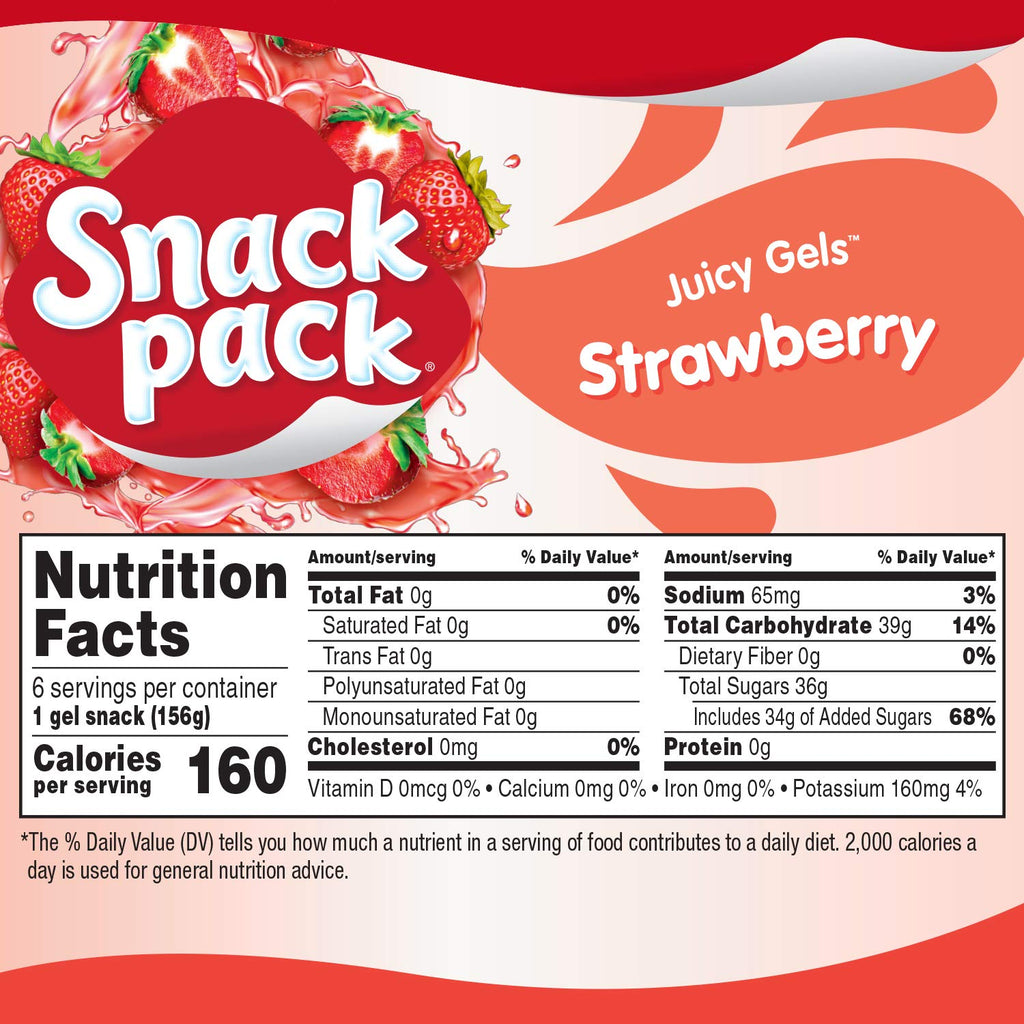 Super Snack Pack Juicy Gels Strawberry - 6ct - GroceriesToGo Aruba | Convenient Online Grocery Delivery Services