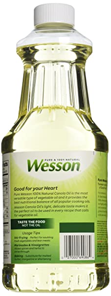 Wesson Pure & 100% Natural Canola Oil - GroceriesToGo Aruba | Convenient Online Grocery Delivery Services
