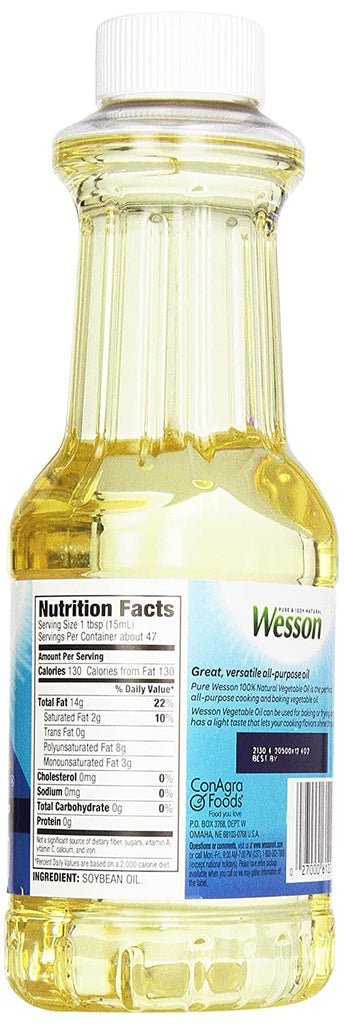 Wesson Pure & 100% Natural Vegetable Oil - GroceriesToGo Aruba | Convenient Online Grocery Delivery Services