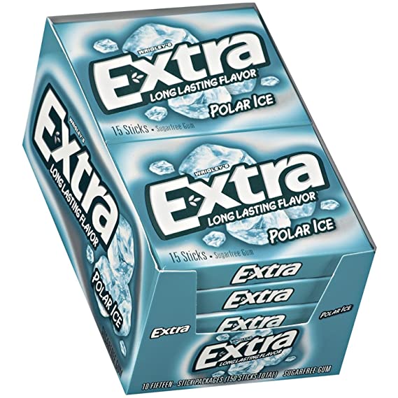 Wrigley's Extra Long Lasting Polar Ice Sugarfree Gum 15ct - GroceriesToGo Aruba | Convenient Online Grocery Delivery Services