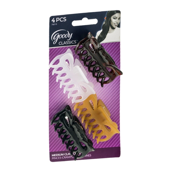 Goody Classics Medium Claw Clips - 4ct - GroceriesToGo Aruba | Convenient Online Grocery Delivery Services