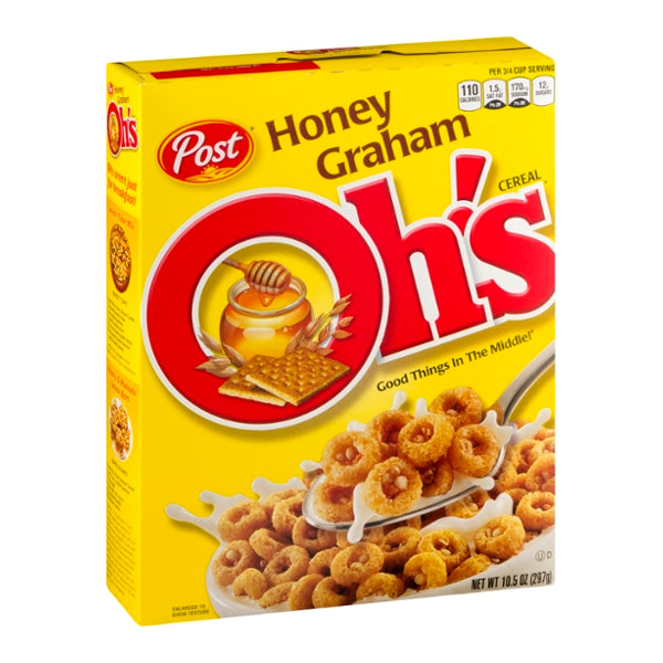 Post Honey Graham Oh's Cereal 10.5oz - GroceriesToGo Aruba | Convenient Online Grocery Delivery Services