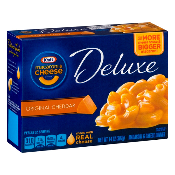 Kraft Deluxe Macaroni & Cheese Original Cheddar 14oz - GroceriesToGo Aruba | Convenient Online Grocery Delivery Services
