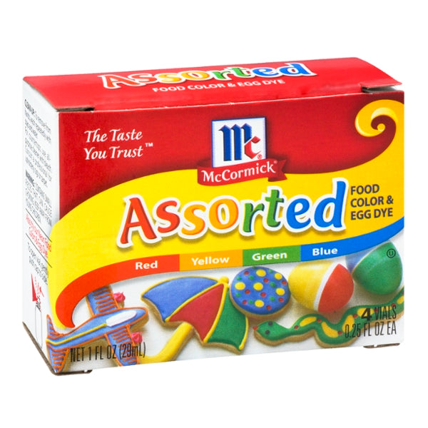 Mccormick Assorted Food Color & Egg Dye - 4ct - GroceriesToGo Aruba | Convenient Online Grocery Delivery Services