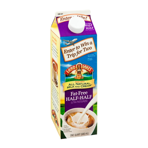Land O Lakes Half And Half Fat-Free 1qt - GroceriesToGo Aruba | Convenient Online Grocery Delivery Services