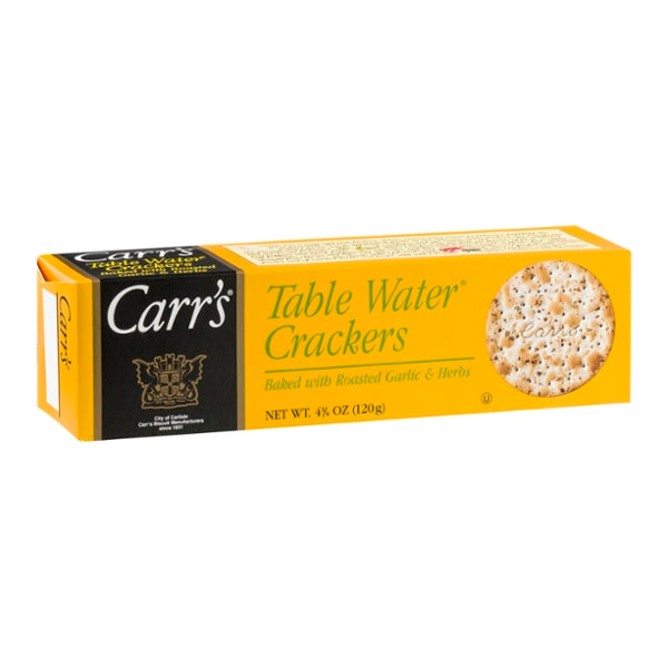 Carr'S Table Water Crackers Roasted Garlic & Herbs - GroceriesToGo Aruba | Convenient Online Grocery Delivery Services