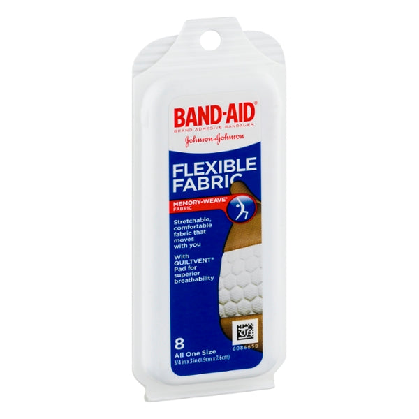 Band-Aid Adhesive Bandages Flexible Fabric - 8ct - GroceriesToGo Aruba | Convenient Online Grocery Delivery Services