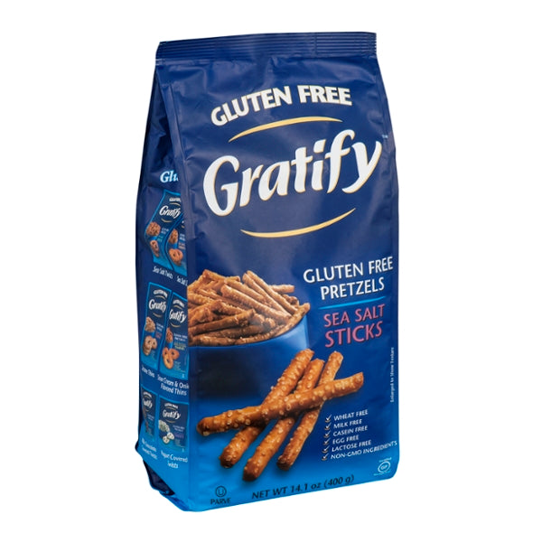 Gratify Gluten Free Pretzels Sea Salt Sticks - GroceriesToGo Aruba | Convenient Online Grocery Delivery Services