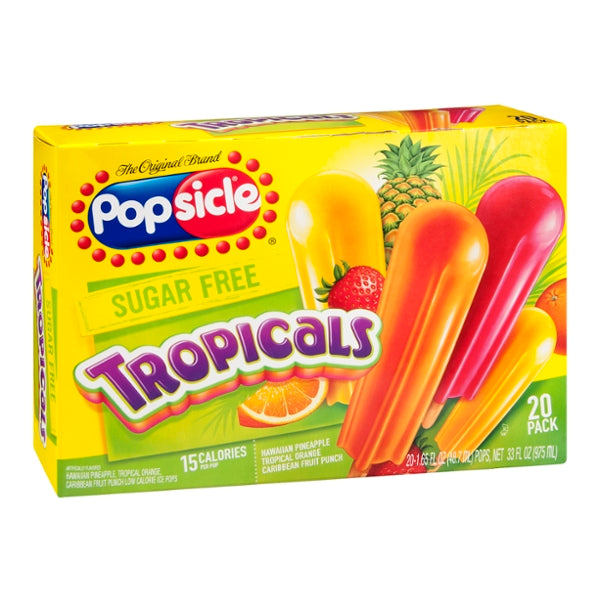 Popsicle Tropicals Sugar Free 20ct - GroceriesToGo Aruba | Convenient Online Grocery Delivery Services