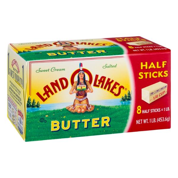 Land O'Lakes Butter Half Sticks Salted 16oz, 8ct - GroceriesToGo Aruba | Convenient Online Grocery Delivery Services