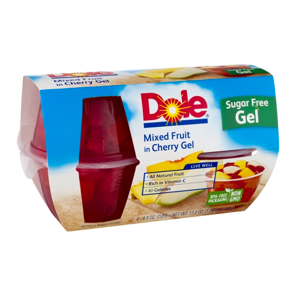 Dole Mixed Fruit In Cherry Gel - 4 Ct - GroceriesToGo Aruba | Convenient Online Grocery Delivery Services