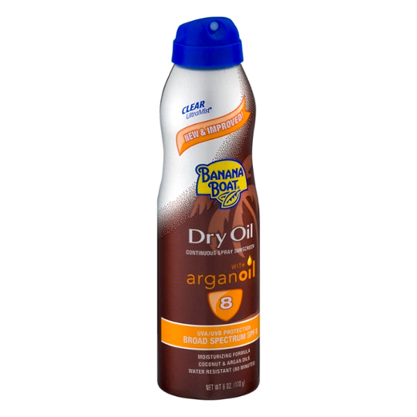 Banana Boat Dry Oil Continuous Spray Sunscreen Argan Oil Dry Oil - GroceriesToGo Aruba | Convenient Online Grocery Delivery Services