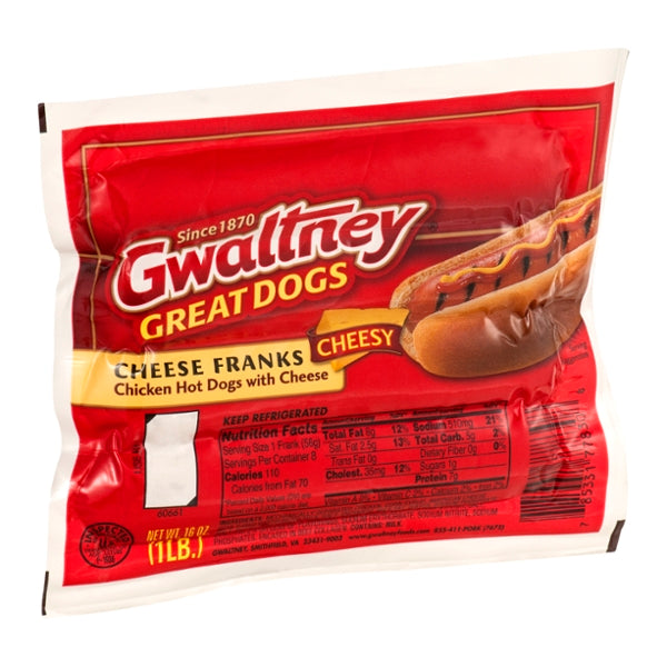 Gwaltney Great Dogs Cheese Franks - GroceriesToGo Aruba | Convenient Online Grocery Delivery Services