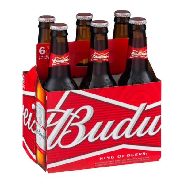 Budweiser Beer 12oz, 6pk - GroceriesToGo Aruba | Convenient Online Grocery Delivery Services